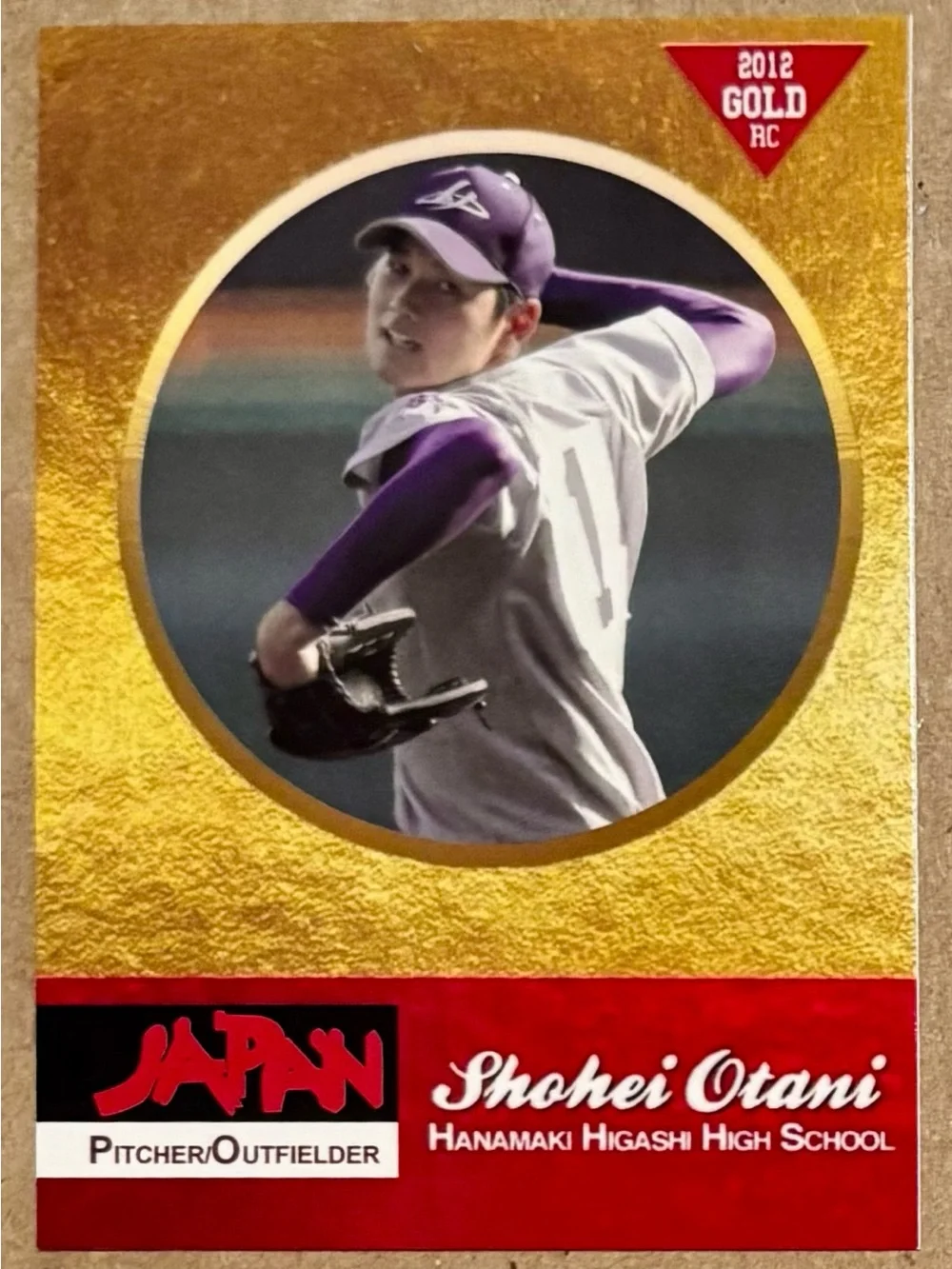 Shohei Ohtani Gold Rookie High School.